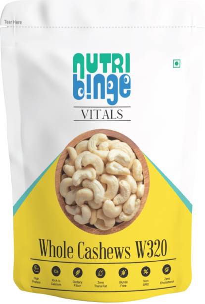 NUTRI BINGE Vitals Whole Cashews W320 500g Cashews