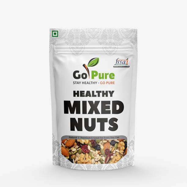 Gopure Healthy Nutmix Mix Dry Fruits and Nuts Almonds Cashews, Raisins, Apricots Almonds, Raisins, Cashews, Pistachios, Apricots