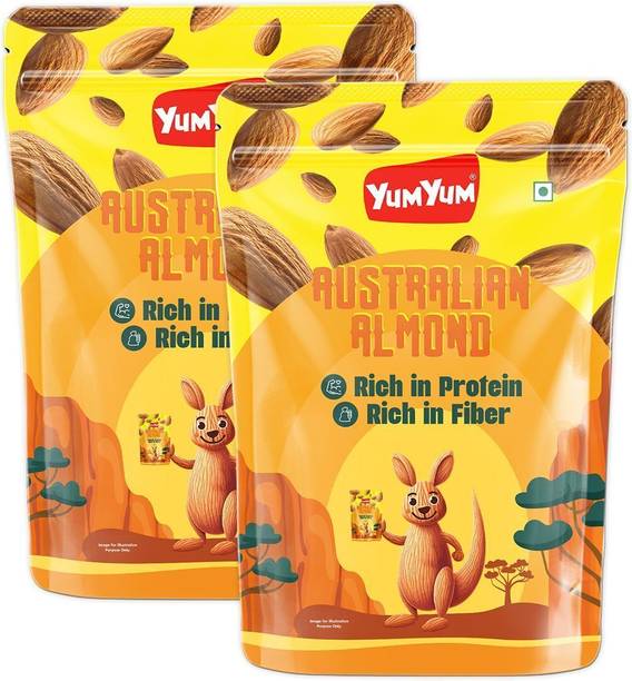 YUM YUM Australian Almond 1kg, Australian Badam, Dry Fruits - Almonds