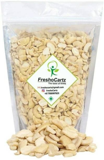 FreshoCartz Cashew Nuts Broken 4 Pieces | Kaju Tukadi | Kaaju Fada [Pure and Natural White Kaju Tukdi] Cashews
