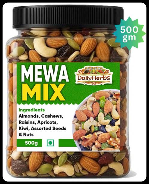 DAILYHERBS Fruit | Mewa |AA+ Almonds, Cashews, Raisins, Apricots, Dates, Kiwi, Gooseberry