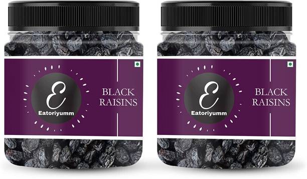 Eatoriyumm Black Raisins |Seedless Dry Grapes Kali Kishmish Raisins