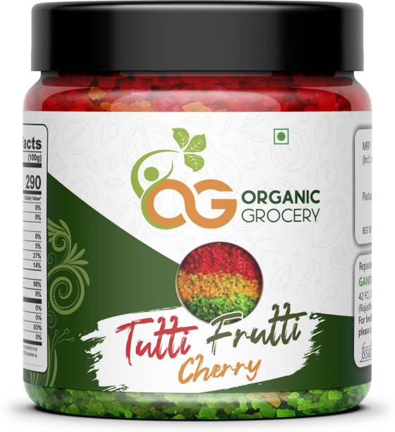 Organic Grocery Mix Tutti Frutti Jar Cherry Multicolor Tutti Frutti for Cakes Cookies Decoration Cherries