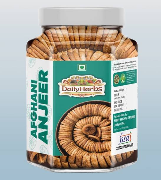 DAILYHERBS Premium Dried Afghani Anjeer | Figs | Fresh Dried Figs