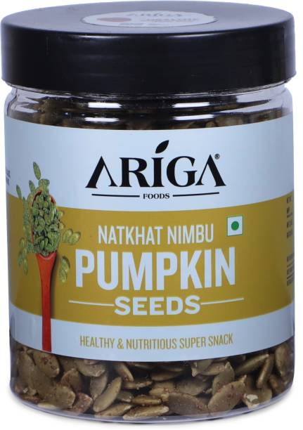 Ariga Foods Natkhat Nimbu Roasted Pumpkin Seeds | Assorted Seeds & Nuts