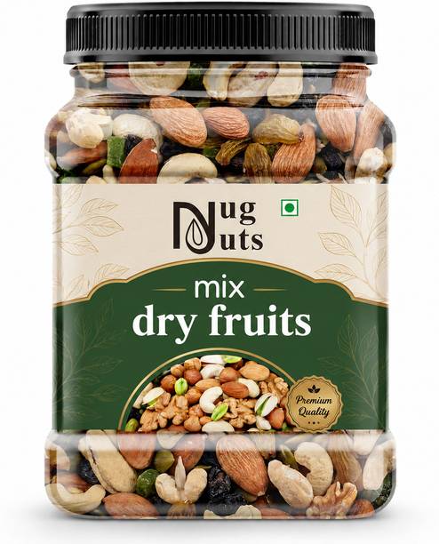 YUGNUTS MIX DRY FRUITS ||--NATURAL PANCHMEVA JAR ,DRY DATES Almonds, Cashews, Apricots, Raisins, Amla, Dry Dates