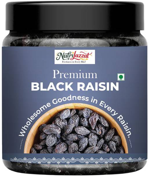 Nutrilazzat Black Raisins | Kali Kishmish | Munakka | Dry Grapes Kali Kishmish | Black Raisins