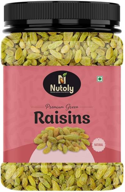 Nutoly Premium Green Raisins | Dakh | Kishmish | Kismis | Daakh | Dakha | Dried Grapes Raisins