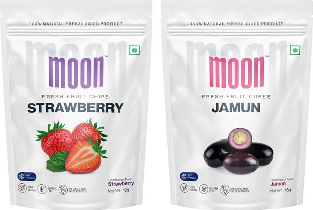 Moon Jamun Cubes & Strawberry Chips Dates