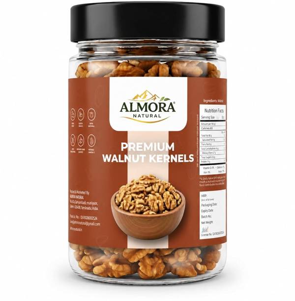 ALMORA NATURALS Premium Walnut Kernels Akhrot Giri | Crunchy Healthy Dry Fruits Walnuts, Kernels