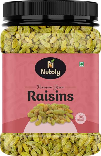 Nutoly Premium Green Raisins | Dakh | Kishmish | Kismis | Daakh | Dakha | Dried Grapes Raisins
