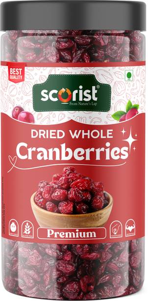 Scorist Premium California Whole Dried Cranberry | 400g Cranberries