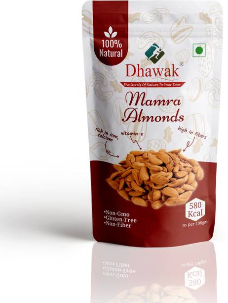 Dhawak Mamra Giri Almonds Bold Size Bidam Rich in Oil Mamra Badam Jumbo & Bold Mamra Almonds
