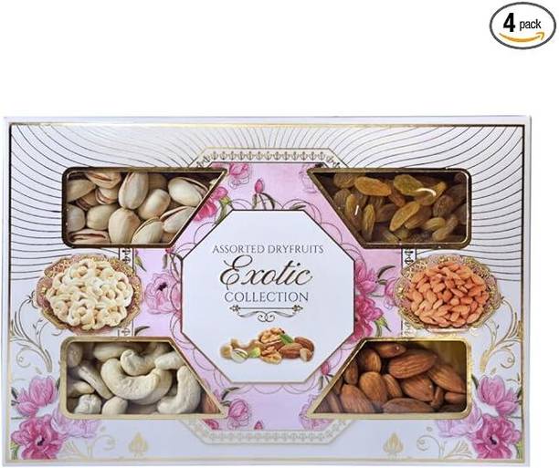 Nature Vit Dry Fruits Gift Pack (Cashew, Almond, Pistachios and Raisins) | Diwali Gift Pack Cashews, Almonds, Raisins, Pistachios