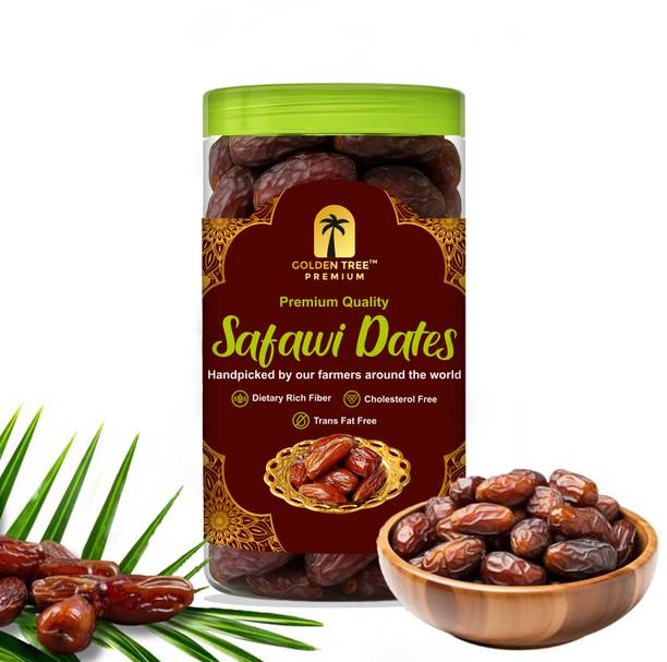 Golden Tree Premium Kalmi/Safawi Natural Khajoor, No Preservatives, No Added Sugar Dry Dates