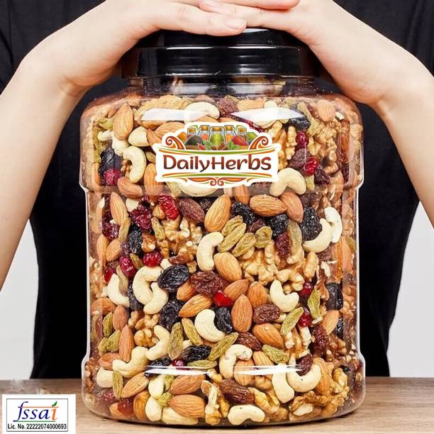 DAILYHERBS Premium Mewa Mix ( Almonds, Cashews, Raisins, Apricots, Kiwi, Assorted Seeds & Nuts