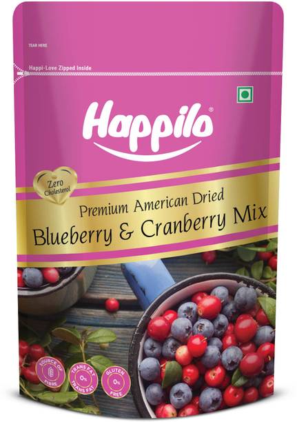 Happilo Premium Dried Blueberry, Cranberries