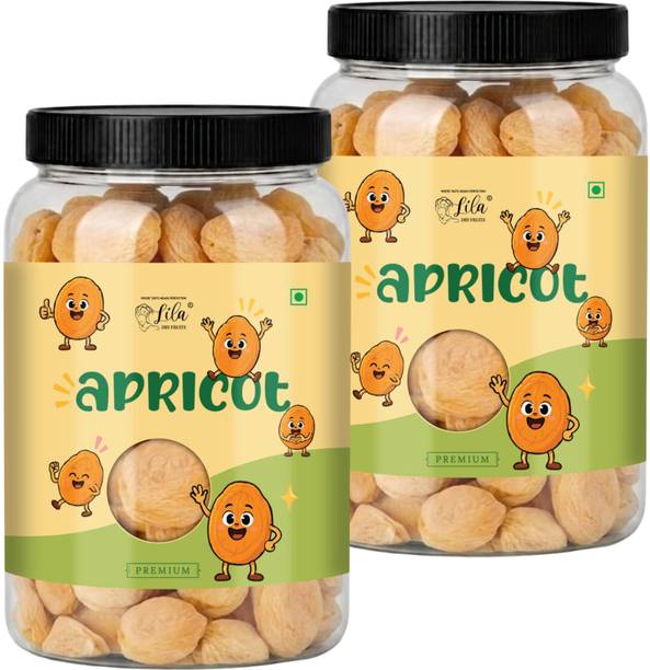 lila dry fruits Dried Apricots 500 g X 2 Soft & Natural Khubani Sweet Tangy Dry Fruit Apricots