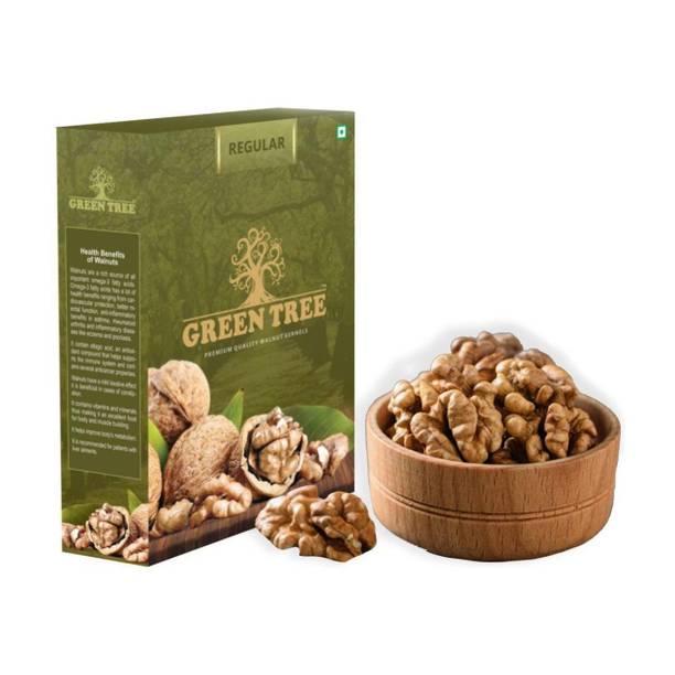 Green Tree REGULAR PREMIUM WALNUT KERNELS (Akhrot) Pack of 1 Walnuts
