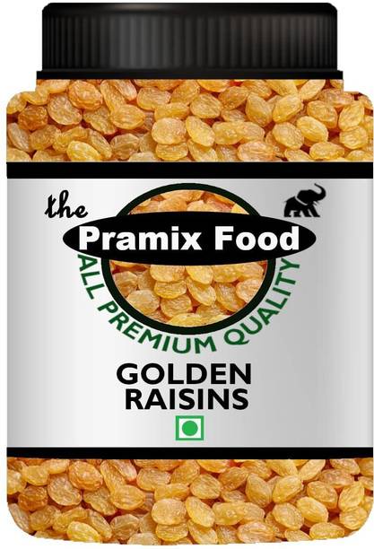 Pramix Golden Raisins | Kishmish | Dry Fruits kismis |Healthy Juicy Draksh (500gm) Raisins