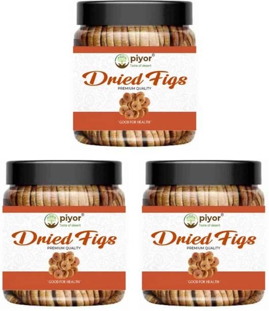 PIYOR Natural Premium Top Quality Afgani Dried Anjeer Figs 450g Combo of 3 Figs