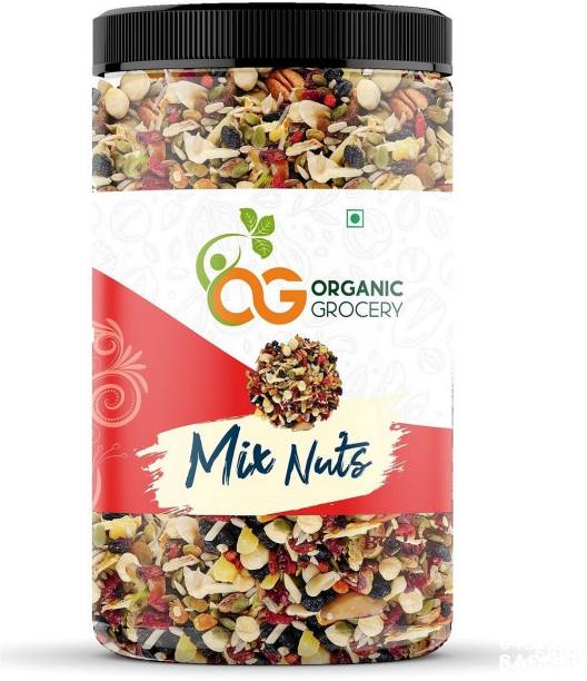 Organic Grocery Mixed Dry Fruits 1 Kg-Healthy Trail Mix dry fruits combo pack