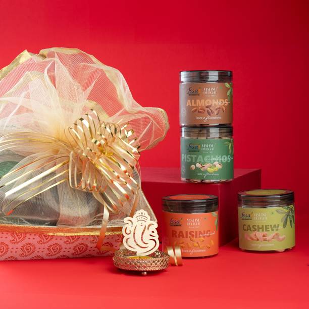 VISHNU DELIGHT Premium Dry Fruits Combo Gift Hamper For Festive and Special Occassions (800 g)