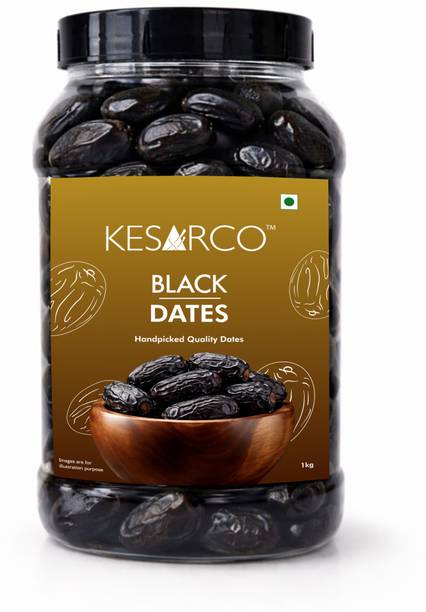 KESARCO Black Dates 1 kg | Fresh & Naturally Sweet Dates Dates