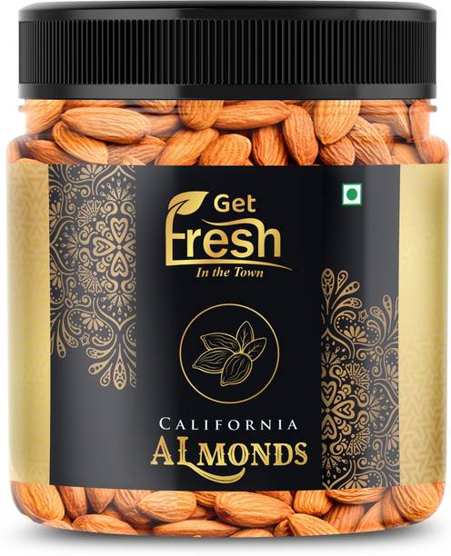 Get Fresh Premium California Almonds Dry Fruits | Badam- 250 gm Jar Packing Almonds