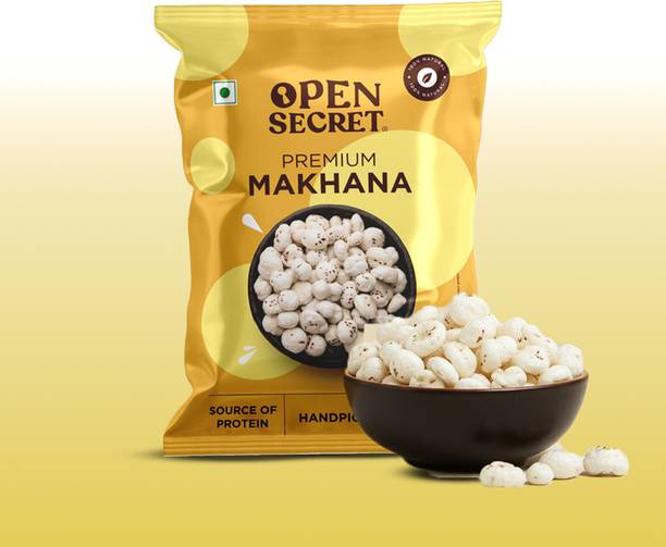 OPEN SECRET Plain Makhana Crunchy, Healthy Superfood,Rich in Protein - 1 pack (200 g) Lotus Seeds(Makhana)