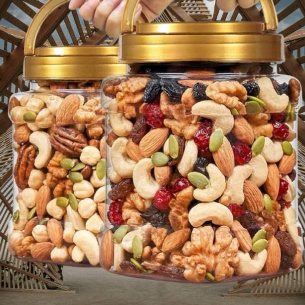Get Fresh 03Dry Fruits Nut Mix Black & Green Raisin,Almonds,Cashews,Apricot,Pistachios,