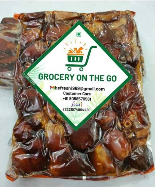 GROCERYONTHEGO Khajoor Without Sheild Dates Dry Fruit Dates 1 Kg Dates