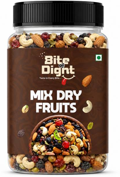 Bite Of Dight nut mix dry fruits panchmeva finest Trail Mix Almonds, Cashews, Dates, Apricots, Assorted Seeds & Nuts, Walnuts, Pistachios