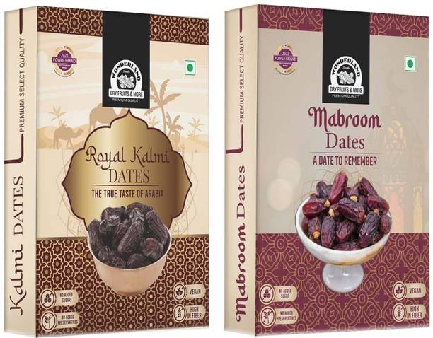 WONDERLAND Foods - Dry Fruits Kalmi and Mabroom Dates 400g Dates