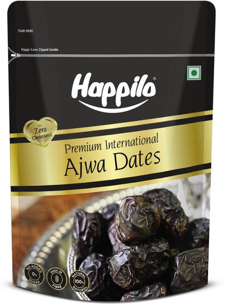 हैप्पिलो प्रीमियम इंटरनेशनल अजवा डेट्स वैल्यू पैक खजूर थैली