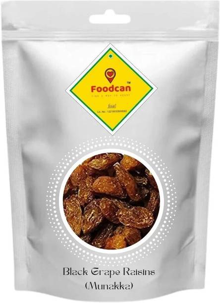 FOODCAN Afghan Abjosh Munakka (Big Aabjosh Raisins | A Grade | with Seeds) 800g Saver Pack Raisins