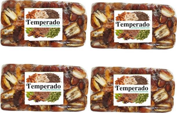 Temperado Seedless Dates | Pin Khajur | Arabian Dates | Pin Dates 2Kg (500gm*4) Dates