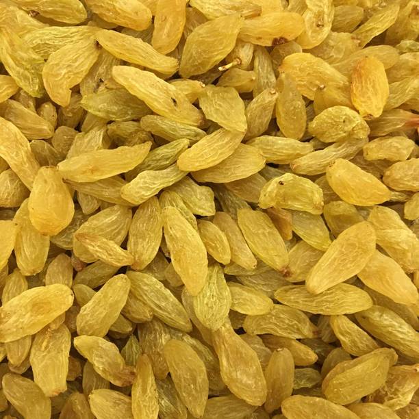 ZION Plain Seedless Green Raisin (Kishmish) Dried Grapes 1Kg Rich in Iron & Vitamin B Raisins