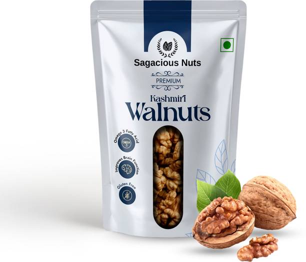 SAGACIOUS Premium Kashmiri Walnuts Rich in Omega 3 Healthy Dry Fruits Walnuts, Kernels
