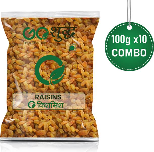 Goshudh Kishmish (Raisins) 100gm Each (Pack of 10) 1000g Raisins