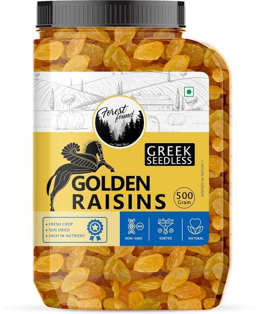 FOREST FOUND Greek Seedless Golden Raisins 500 Gram Raisins