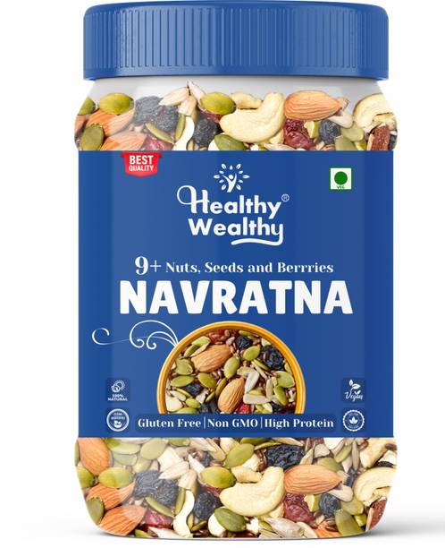 Healthy Wealthy Healthy Mix Nuts, Seeds and Berries Combo | Super Nutritious Food | Dry Fruits Almonds