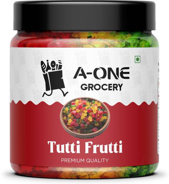 A-ONE GROCERY Multicolor Tutti Frutti | Fresh Cherries for Cakes & Cookies Decoration Cherries
