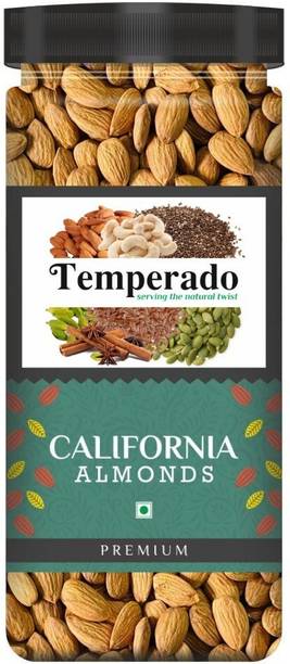 Temperado PREMIUM QUALITY CALIFORNIA ALMONDS| AMERICAN BADAM| JAR PACK 500GM Almonds