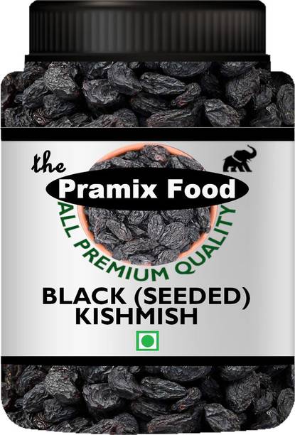 Pramix Black Raisins Seedless Dried Kishmish Dry Grapes,Kali Kismis Dry Fruits Darakh Raisins