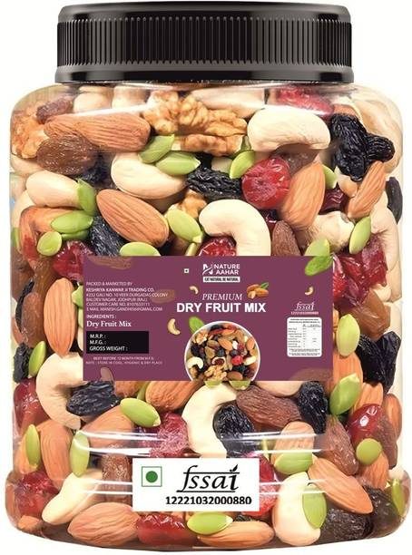 Nature Aahar Mix Dry Fruit | Panchmeva | 250GM | JAR | Almonds, Cashews, Raisins, Dry Dates, Pistachios, Figs