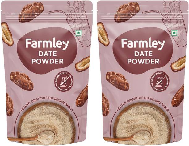 Farmley Premium Date Powder 400g | Kharik/Khajur Powder | 100% Natural Sweetener Dates
