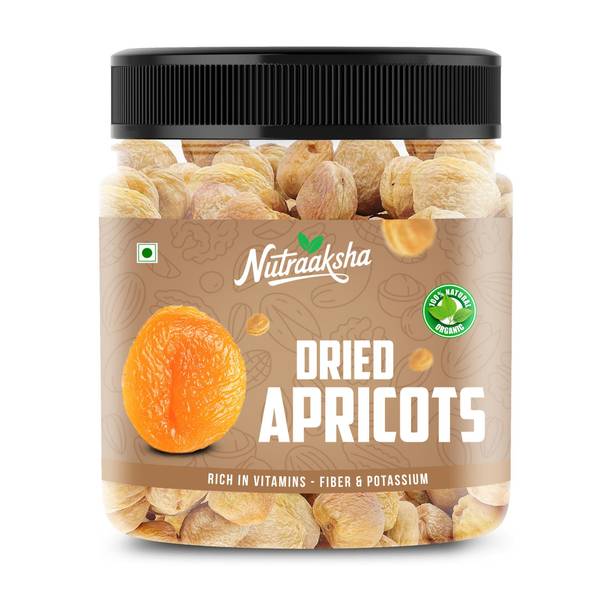 Nutraaksha Premium Dried Apricots (Khubani) | Soft & Sweet | Rich in Fiber & Nutrients Apricots