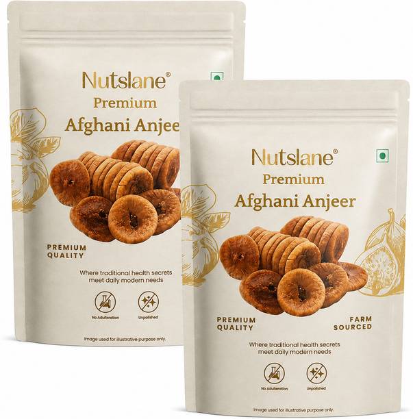 Nutslane Premium Anjeer Pack of 2 - 200g Each Dry Figs