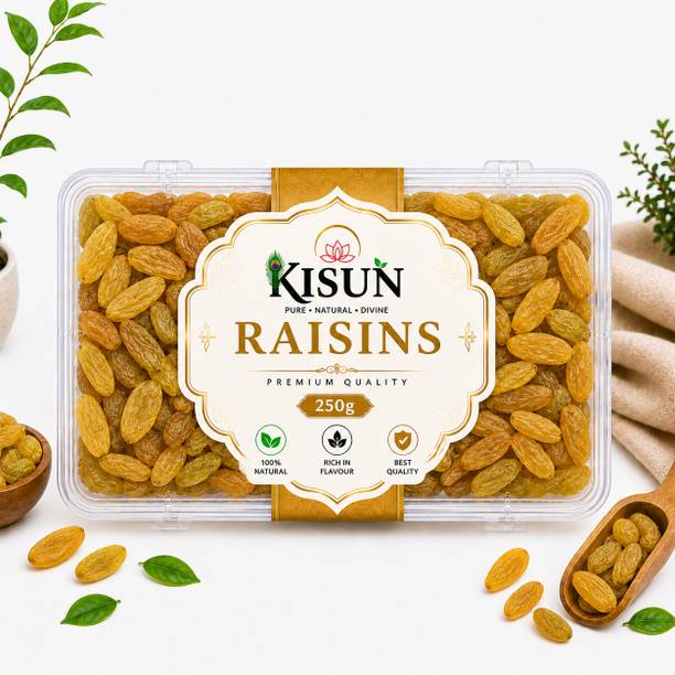 KISUN Kishmish (Raisins) Premium Quality | Natural Dried Grapes | Fresh Raisins